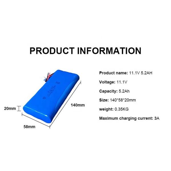 Custom 26650 32650 Lithium Ion Battery 11.1V For Electronic Device