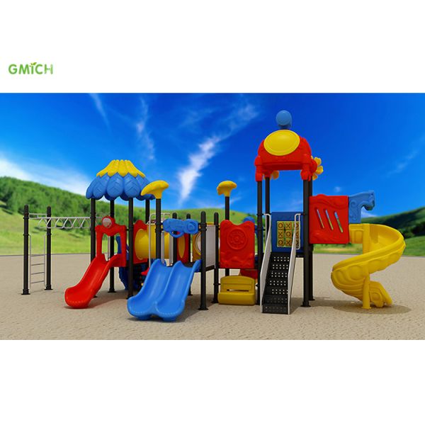 LLDPE Plastic Kindergarten Slide Amusement Park Playground Equipment Durable