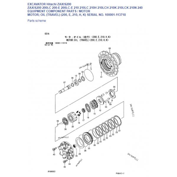 ZX200 ZX230 ZX330 Excavator Final Drive Parts , Hitachi Track Motor Parts