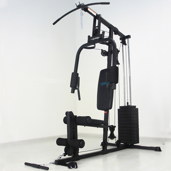 GREY/BLACK Fitness Equipment Multi Function Smith Machine Home Gym Squat Rack With Weight Stack