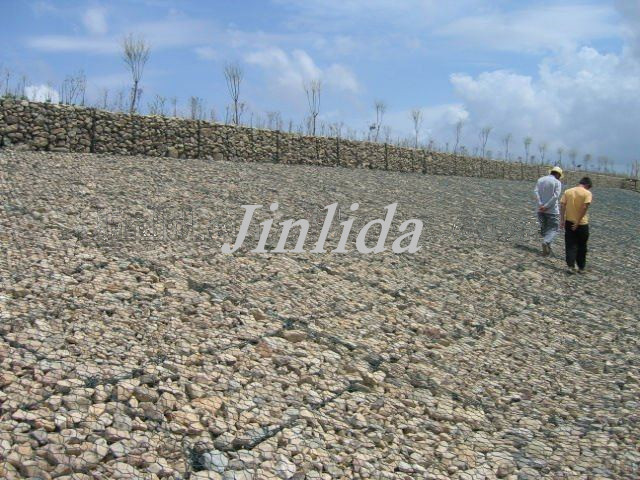 Не PVC ржавчины покрыл выход извива 84*110mm машины корзины Gabion двойной