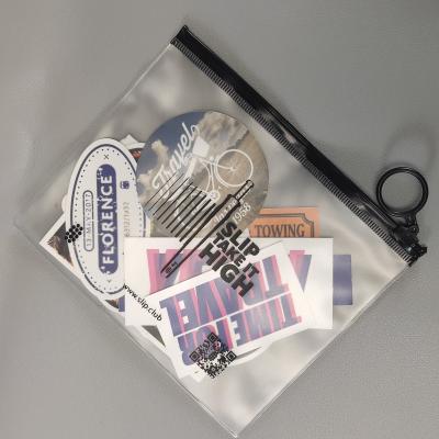 Des autocollants en PVC transparents pour bijoux Sac fermeture à glissière pour organiser et protéger votre collection