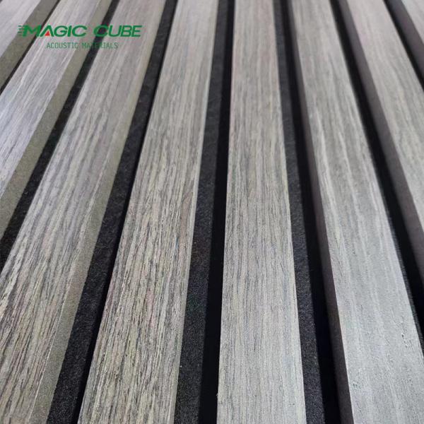 Bedroom Modern Design MDF Wood Slat Acoustic Panels With 12mm Thickness