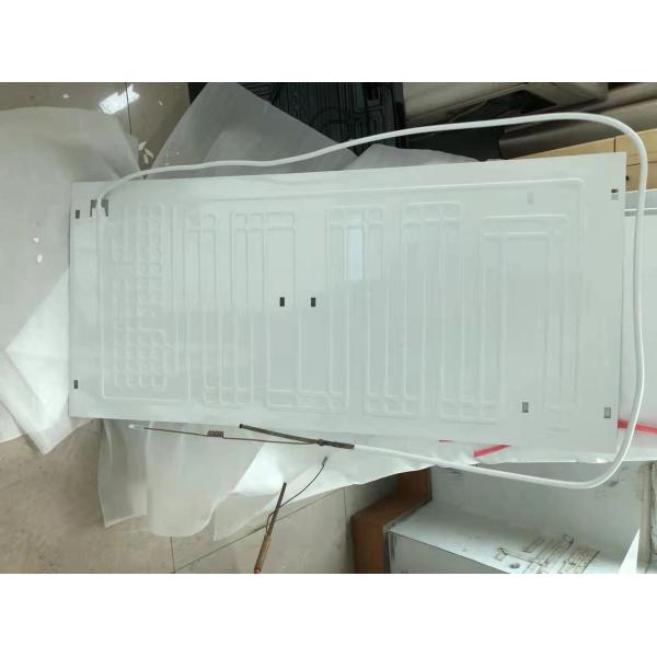 White Aluminum Single Entry Roll Bond Evaporator For Home Appliance