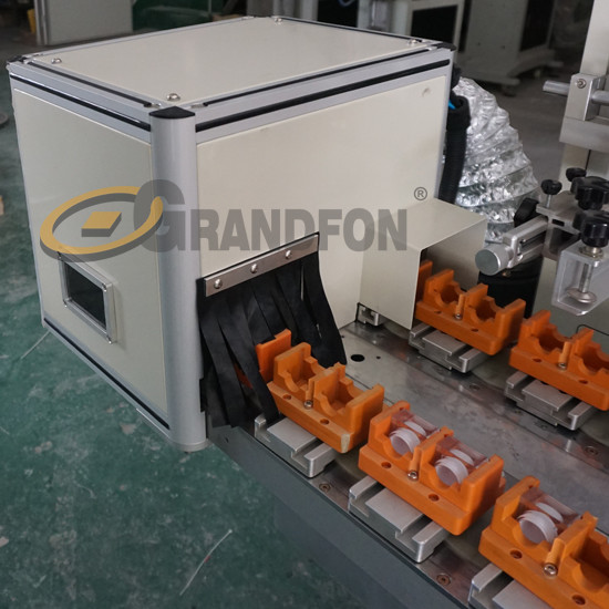 automatic 16 stations conveyor cosmetic bottles silk screen printing machine