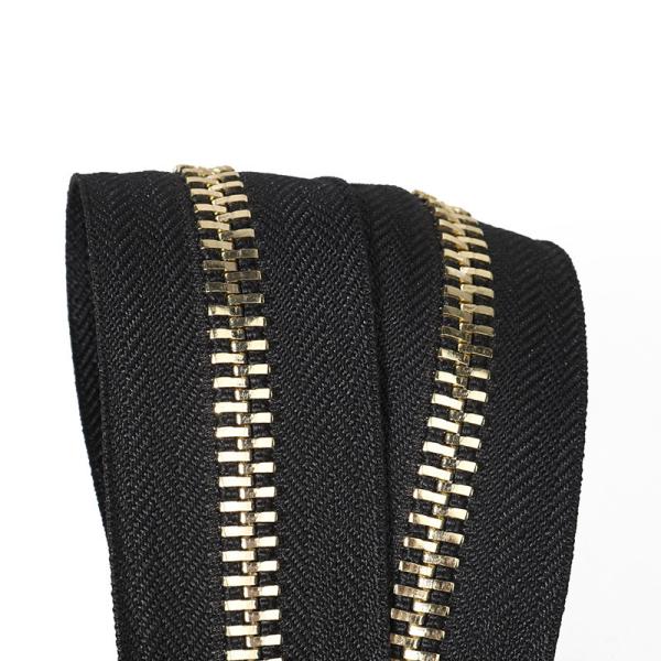 #5  Original Open-End Metal Zipper In Black  Auto-Lock