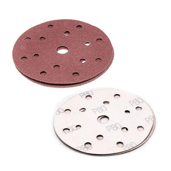 300mm 350mm RED Hook Loop Sandpaper for Epoxy Floor Grinding Cement Wall Sanding Disc