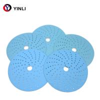 8 furos disco de lixamento cerâmico de 5 polegadas que lustra o laço do gancho dos grãos do papel abrasivo 800