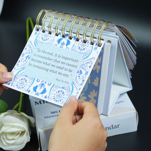 Custom Printing 365 Day Perpetual Creative Mini Daily Quote Inspirational Desk Top Calendar