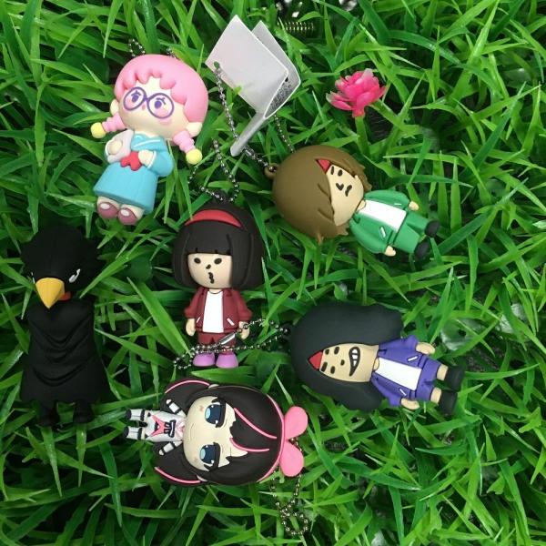 Cute 3D 2D PVC Anime Figures Charms