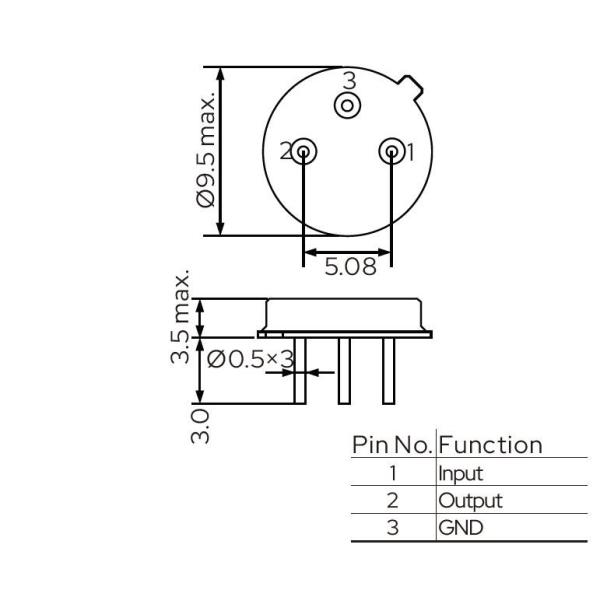 TO-39 DIP SAW Filter 3 Pin для приемников DSB диапазон частот от 100 МГц до 1000 МГц