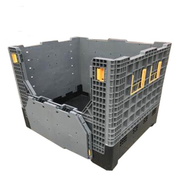 Pallet Collapsible Foldable Transport Box Small Plastic Heavy Duty Pallet Rack for Euro Sales CE/ISO9001 1210H1000 4-way Access