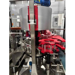 Durable Hot Melt Glue Labeling Machine Adjustable Drum Fits Various Round