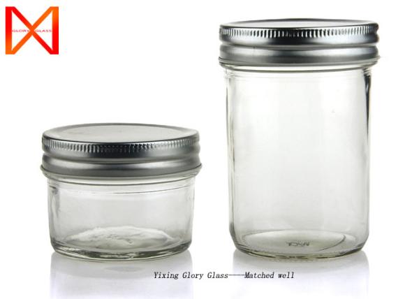 Accurate Size Glass Tea Coffee Sugar Canisters For Resturant Kitchen SGS Certified