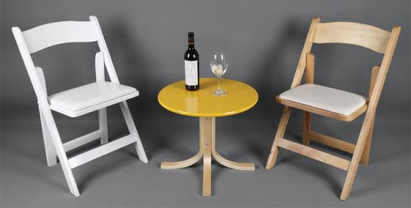 Wedding chair, event chair, wood and resin white folding chair good quality