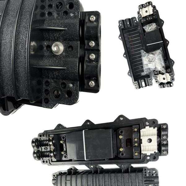 FTTH 2 In 2 Out Dome Fiber Optic Splice Horizontal Closure Joint Box