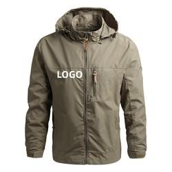 Jacket Men Outwear Waterproof Windbreaker Hooded Jackets Mens Sportswear Coat Outwear Plus Size Jacket