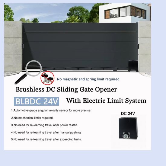 BLB Series DC24V Brushless Sliding Gate Motor with IP65 Waterproof and CE Certification