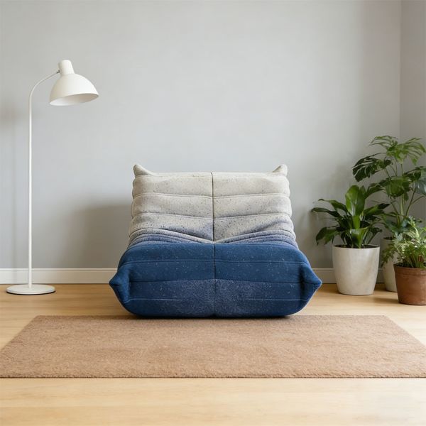 High Quality Compressed Sofa Corduroy Fabric Single Sofa Segmented Lounge Chair for Bedrooms