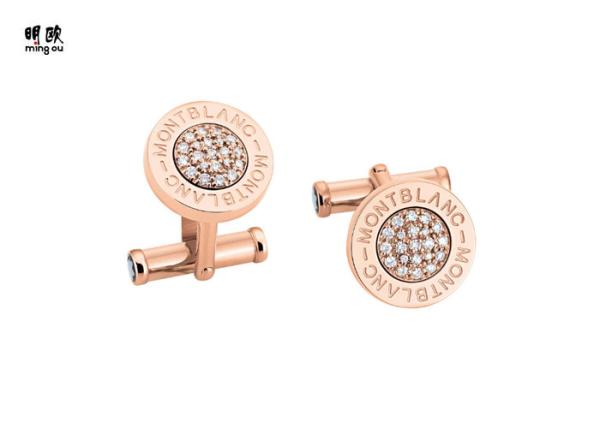 High End Mens Crystal Cufflinks , Contemporary Copper Cufflinks For Wedding Party