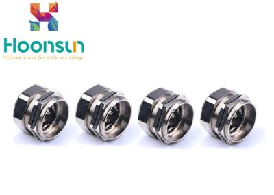 NPT1/4 Nickel Plated Brass EMC Power Cable Gland 18mm Thread