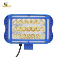 21 LED White Yellow Flash Aluminum Blue Casing Motorcycle Headlight