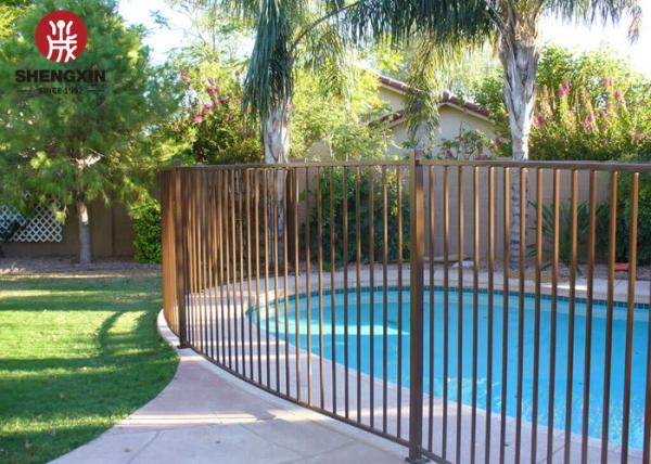 Zinc 2.4m Tall Steel Fence Panel Heat Treated Electric Galvanized
