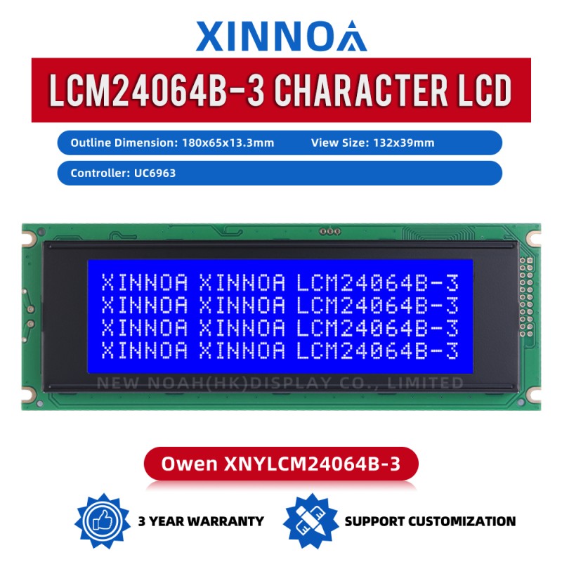 Blue Film LCM24064B-3 LCD Module Refueling Machine Equipment LCD Controller UC6963 Warranty For Three Years