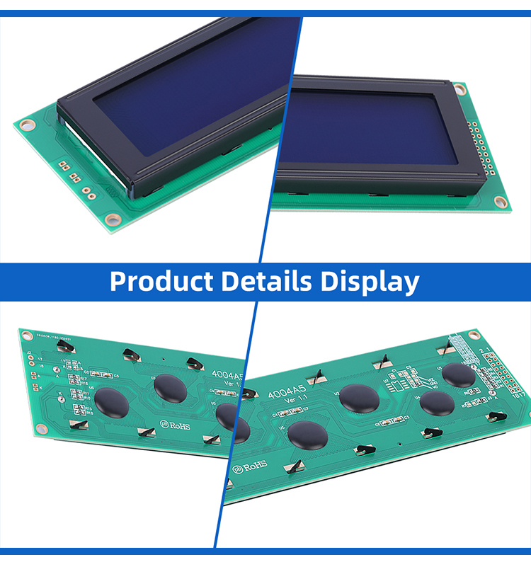 Blue Film White Letters 4004A5 Character Display Screen 4X40 4004 ST7066U LED Backlit Character Screen