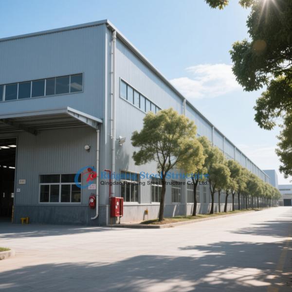 Customized Prefabricated Steel Frame Building For Industrial Warehouse With Large Span