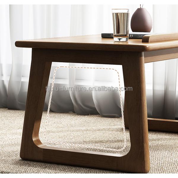 Customize Wooden Side Table for Learning and Living Room Furniture without Folded in Natural Color