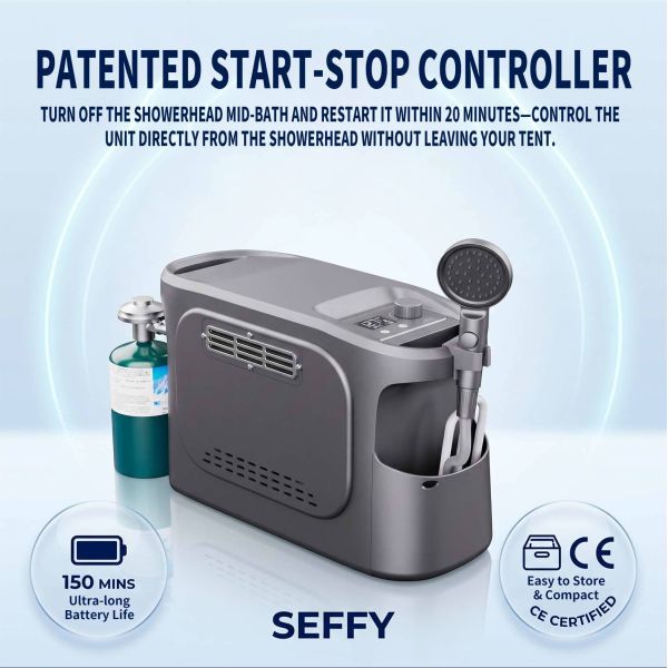 Convenient Portable Gas Water Heater For Mobile Highway Cabin Shower Powered With Pump