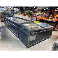 Glass Door Combined Supermarket Island Freezer / Display Freezer Automatic Defrost