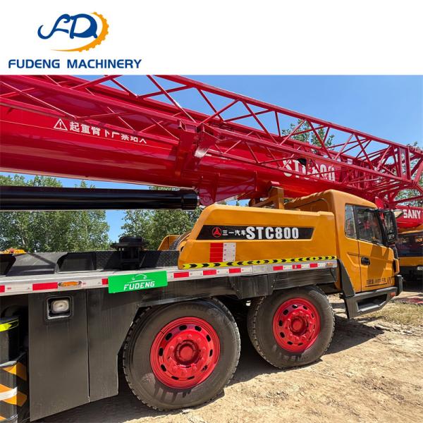 Hot Sale Reliable Used 80ton Truck Crane with Hydraulic System Crane for Heavy Duty Construction