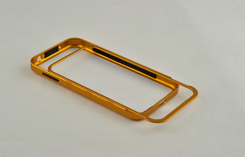 Golden Protective Aluminum Frame Metal Bumper Case For Samsung Galaxy S4