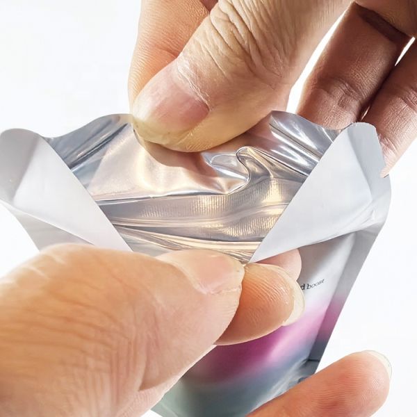 Foil Laminated Plastic Child Proof Pouch 7g 28g 35g Mylar  Bag Resealable Ziplock Packaging Bag Customized logo