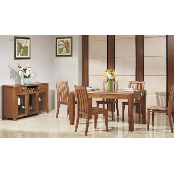 Full Solid Wood Elegant Dining Room Furniture / Modern Dining Room Table Sets