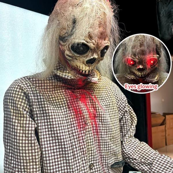 Pneumatic Haunted House Ghost Prop with Sound Control for Halloween