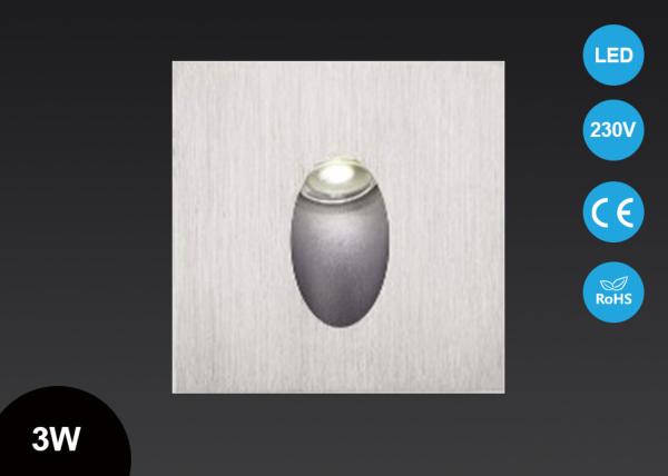 IP40 3W Wall Mounted Recessed Step Stair Lights Led Indoor , Led Light Indoor Lighting
