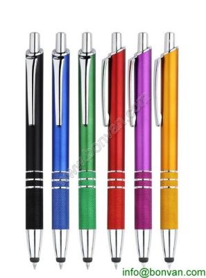 touch stylus pen, metallic promotional logo pen,touch stylus ball pen