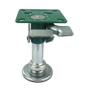 Carga pesada de aço galvanizado verde, altura de carga giratória 148 mm, rolos