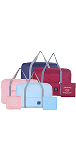 Sports Duffel Bag, Foldable Storage Bag, Toiletry Makeup, Travel Shoulder Bag Canvas Cotton Bags With Zippers