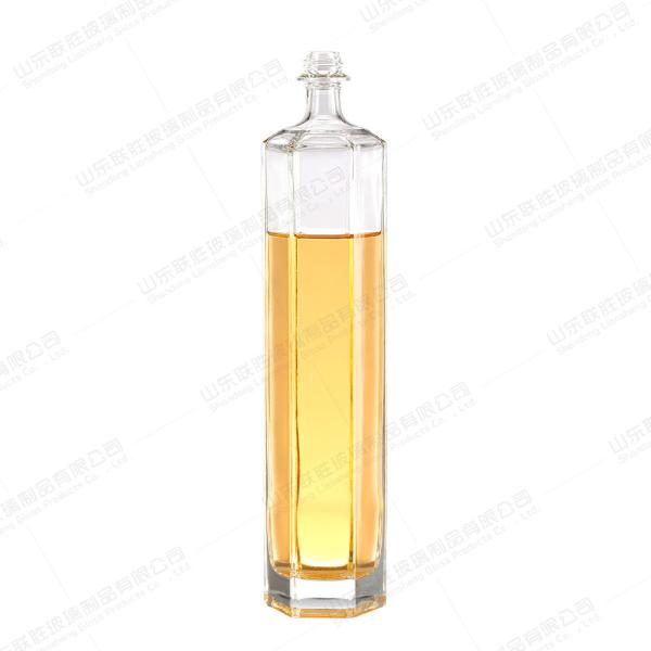 750ml Glass Wine Bottle with Lid Body Material Glass Logo Acceptable Customer's Logo