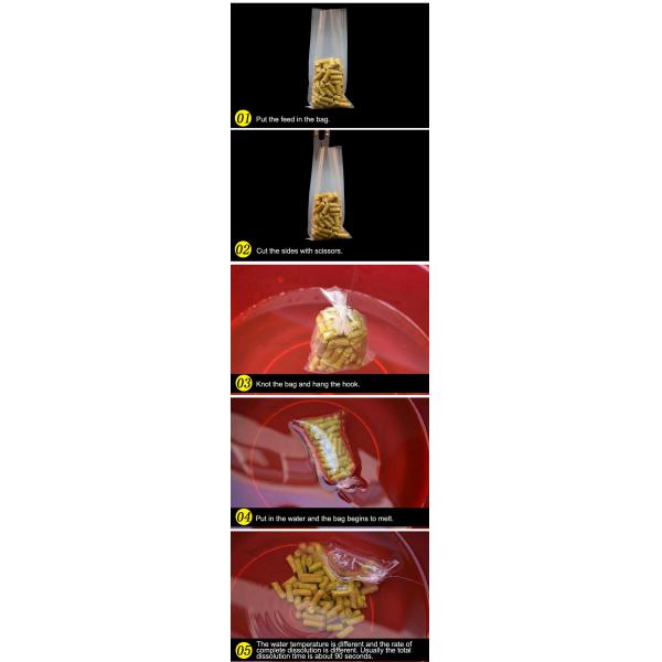 PVA Water Soluble Laundry Bag Infectious Waste Plastic Biodegradable bags, hot water soluble laundry bag, bagease, pac