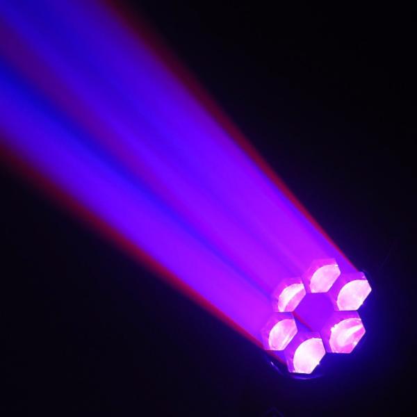 Dj Stage 6 Pcs 12W Bee Eye LED Wash Moving Head RGBW 4in1 50000 Hours Life Span