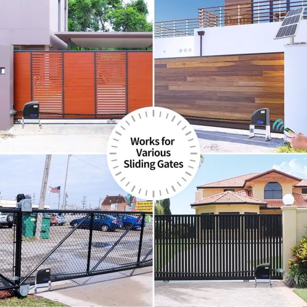 Smart Sliding Automatic Gate Motor Kits Energy Efficient DC 1500KG Commercial