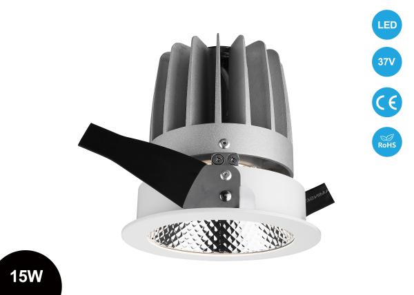 15W COB LED Recessed Downlight 5 inch  Led Can Lights  37V 360mA with CE RoHs