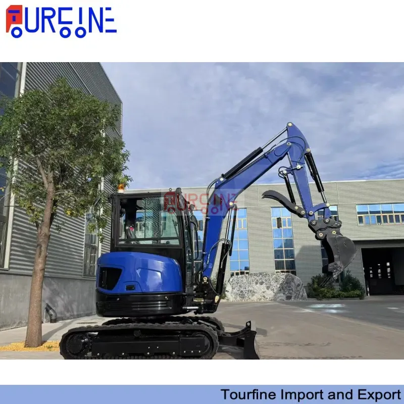 3.5 Ton Mini Crawler Excavator Machine With 0.11 CBM Bucket For Construction