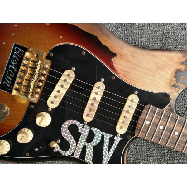 High Quality The new handmade remains ST SRV electric guitar,Do old electric guitar,Real photo,Free shipping