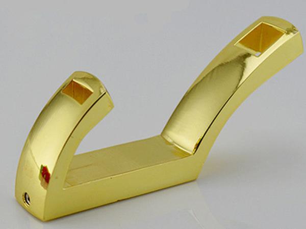 Simple Design Cloth Hooks, Shinning Gold Coat Hangers Bathrom Zinc Towel Rack Bathroom Accressories Hardwares